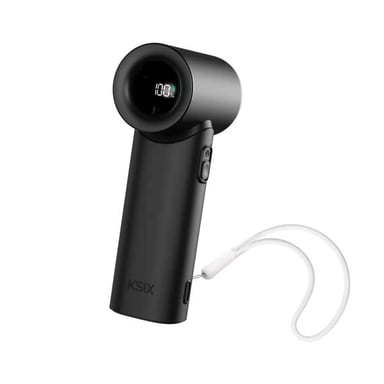Ksix Airgo Turbo Negro - Ventilador Portátil De 5 Velocidades