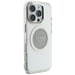 Étui Guess IML Metal Colored Circle Classic Logo MagSafe pour iPhone 16 Pro Max gris