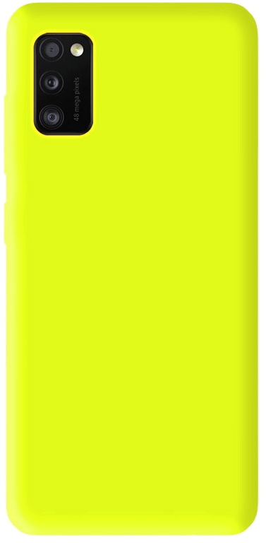 Coque silicone unie compatible Mat Jaune Samsung Galaxy A31