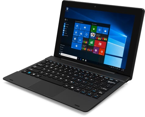 Denver NBQ-10125ES ordenador portatil Intel Atom® x5-Z8350 Híbrido (2-en-1) 25,9 cm (10.2'') Pantalla táctil HD 4 GB 64 GB eMMC Windows 10 Home Español Negro