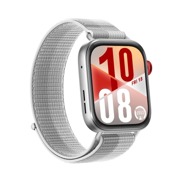 Watch Fit 4, Bracelet en Nylon, gris - Neuf