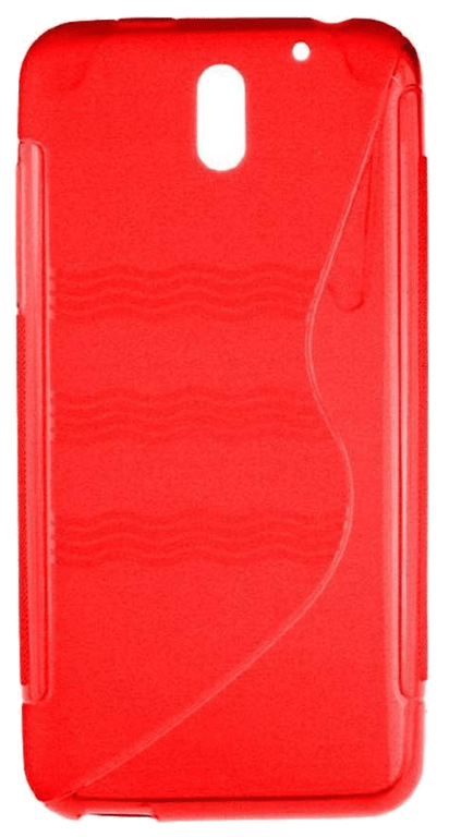 Coque silicone unie compatible Givré Rouge HTC Desire 610
