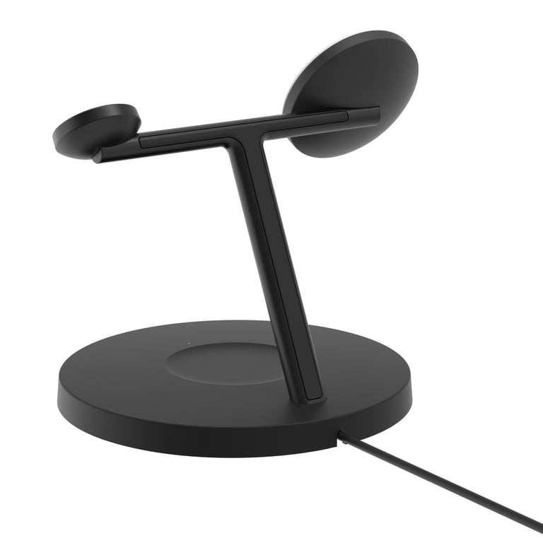 Belkin BoostCharge Station de Recharge 3 en 1 avec Qi2 Chargeur MagSafe pour iPhone 16Apple WatchAirPodsNoir - vue 3