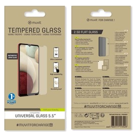 For Change Verre Trempe Avec Decoupe Bouton: Mobiles 5.3 - 5.5