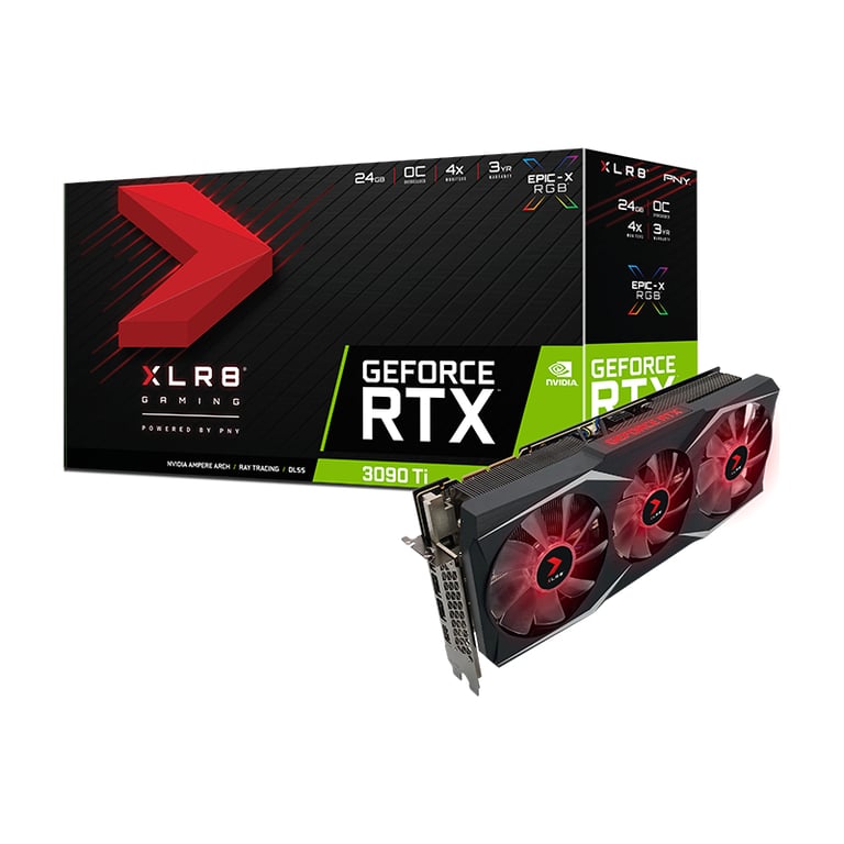 PNY GeForce RTX 3090 Ti 24GB XLR8 NVIDIA 24 Go GDDR6X Neuf