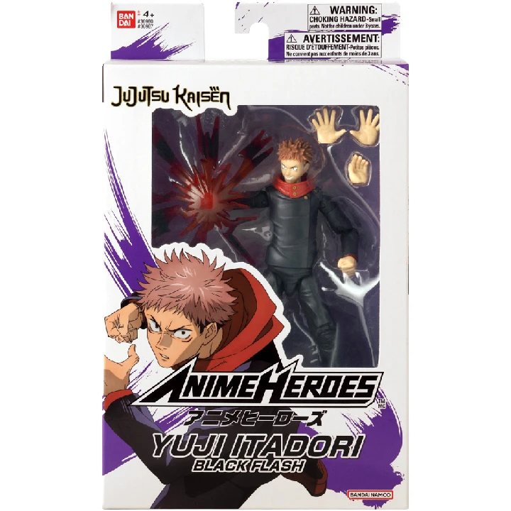 Figurine Anime Heroes 17 cm articulée Itadori Yuji Flash BANDAI Anime Heroes Jujutsu Kaisen - vue 2