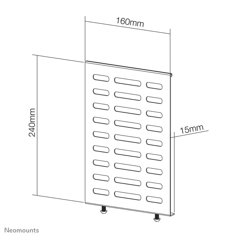 Neomounts NS MBTC100BLACK Support pour lecteur multimédia max 10 kg universel Neuf - vue 3