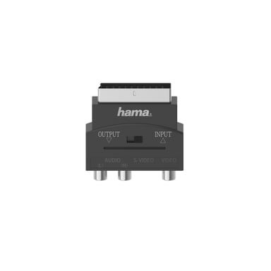 Adaptador de vídeo, clavija hembra Conector RCA hembra SVHS/3 - Conector SCART, 4 clavijas