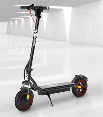 Scooter eléctrico - 100 PLUS - 10 - 36V - 350W - 30KM de autonomía - Freno de disco, intermitentes y luz de freno