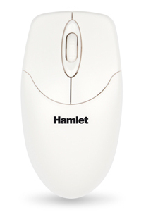 Hamlet XMICEU2WH-OEM ratón Universal Ambidextro USB tipo A Óptico 1000 DPI