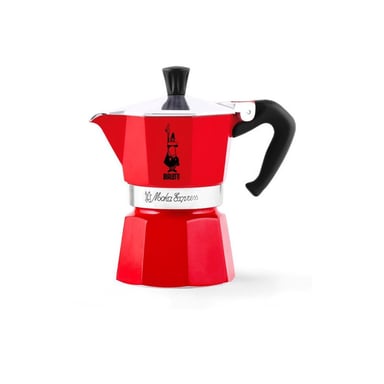 Cafetière Moka Bialetti La Mokina 1 tasse 40 ml Aluminium anodisé Rouge - Non induction