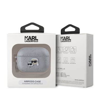 Custodia per AirPods Pro 2 con design a rilievo Karl e Choupette