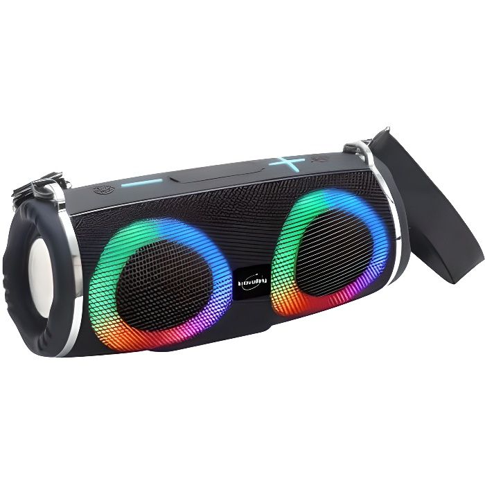 Enceinte portable lumineuse Bluetooth Inovalley HP207 BTH 20 Watts Mains libres Neuf