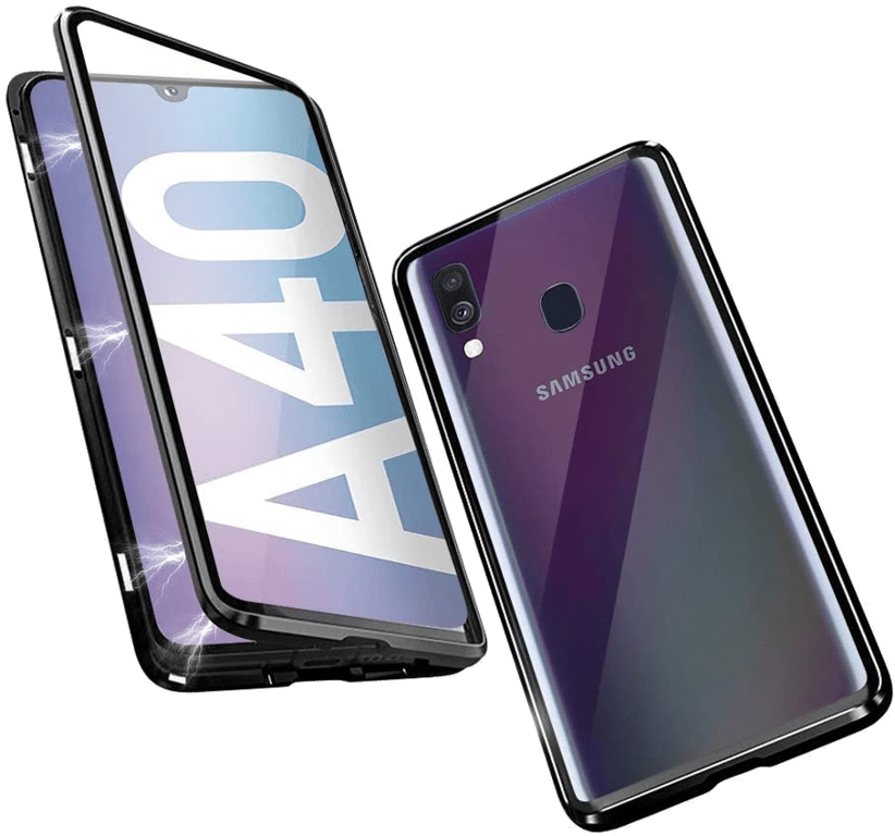 Coque Verre Trempe pour SAMSUNG Galaxy A40 Magnetique Transparente Protection Integrale