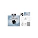 EIGER Verre protecteur d'objectif d'appareil photo 3D pour iPhone 13' avec kit de nettoyage Blanc/noir