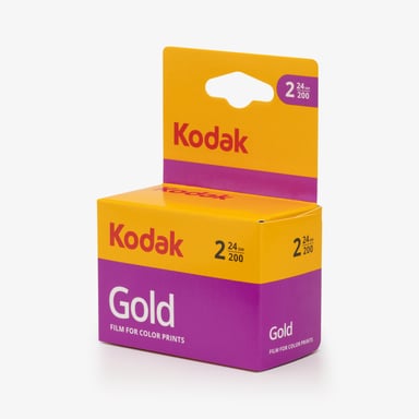 Kodak GOLD 200 - Pack de 2 Pellicules Couleur 35mm, ISO 200, 24 Expositions par Rouleau, Idéale pour Photos en Extérieur et Portraits - vue 1
