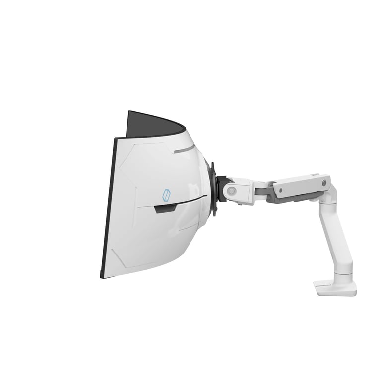 Ergotron Bras de bureau HX avec pivot VHD pour écrans ultra larges très incurvés - vue 2