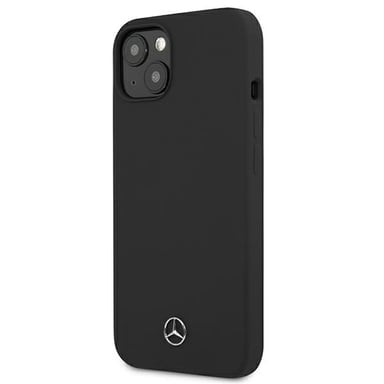 Funda Mercedes para iPhone 13 mini 5.4'' negra Silicone Line
