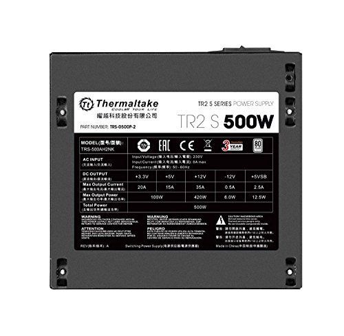 Thermaltake TR2 Alimentation électrique interne ATX12V 2.3/ EPS12V 80 PLUS CA 230 V 500 Watt PFC active Europe - vue 4