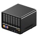 AOOSTAR WTR MAX NAS Mini PC Barebone (senza RAM né SSD), Intel Core i5?1235U, 10 core fino a 4,4?GHz, 11 alloggiamenti di archiviazione (6×HDD 3,5'' + 5×SSD M.2 PCIe 3.0), triplo display 4K tramite HDMI+DP+USB4, doppia LAN 2,5G + doppia porta SFP+ 10?GbE, espansione OCuLink