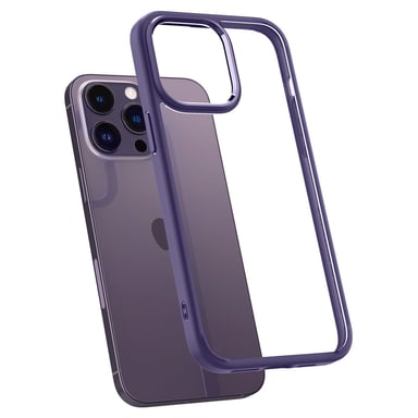 Guscio protettivo Spigen Ultra Hyb per Apple iPhone 14 Pro in policarbonato, viola