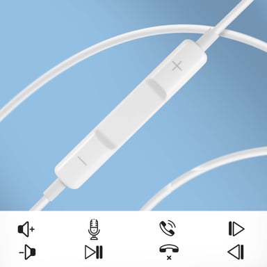 Apple Earpods auriculares 3,5 mm Blancos – Mando y micro