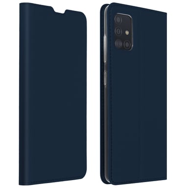 Funda Samsung Galaxy A51 Cartera cierre magnético y Soporte – Azul oscuro