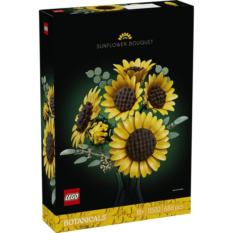 Set de construction LEGO 11502 Le bouquet de tournesols 686 pièces pour adultes pétales réglables Multicolore - Neuf