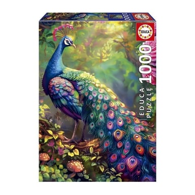 Puzzle - EDUCA - Peacock Garden - 1000 piezas - 68x48 cm - Para adultos a partir de 12 años