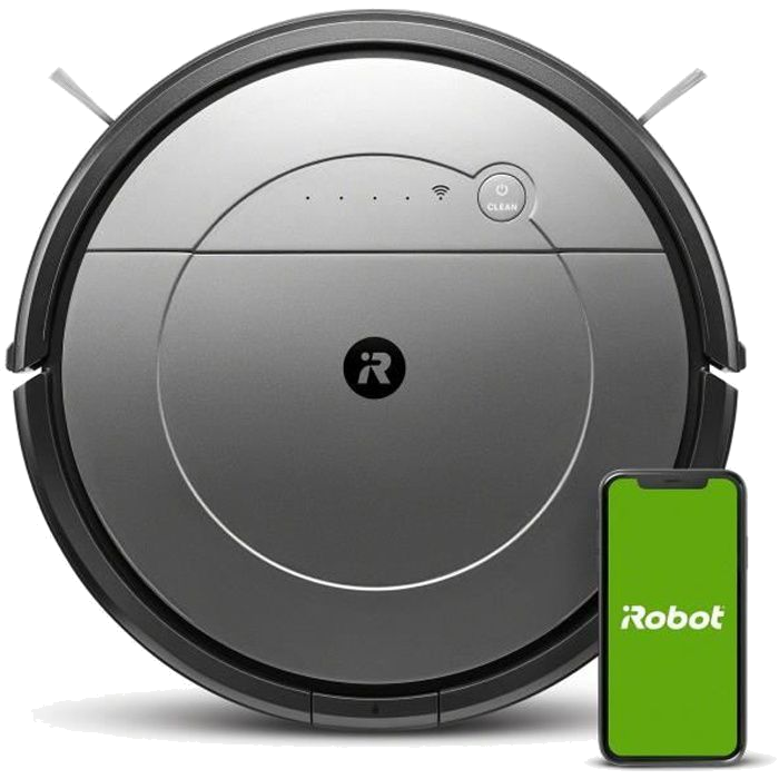 iRobot R113840 - Aspirateur robot 2 en 1 Roomba Combo - Home Base - 3 modes de lavage - Bac 450ml - 
