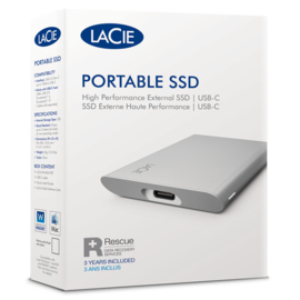 LaCie Portable SSD USB C - vue 3