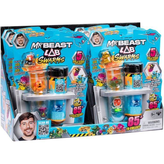 Pack de 5 minis figurines MRBEAST LAB SWARMS ATOMIC Dès - vue 3