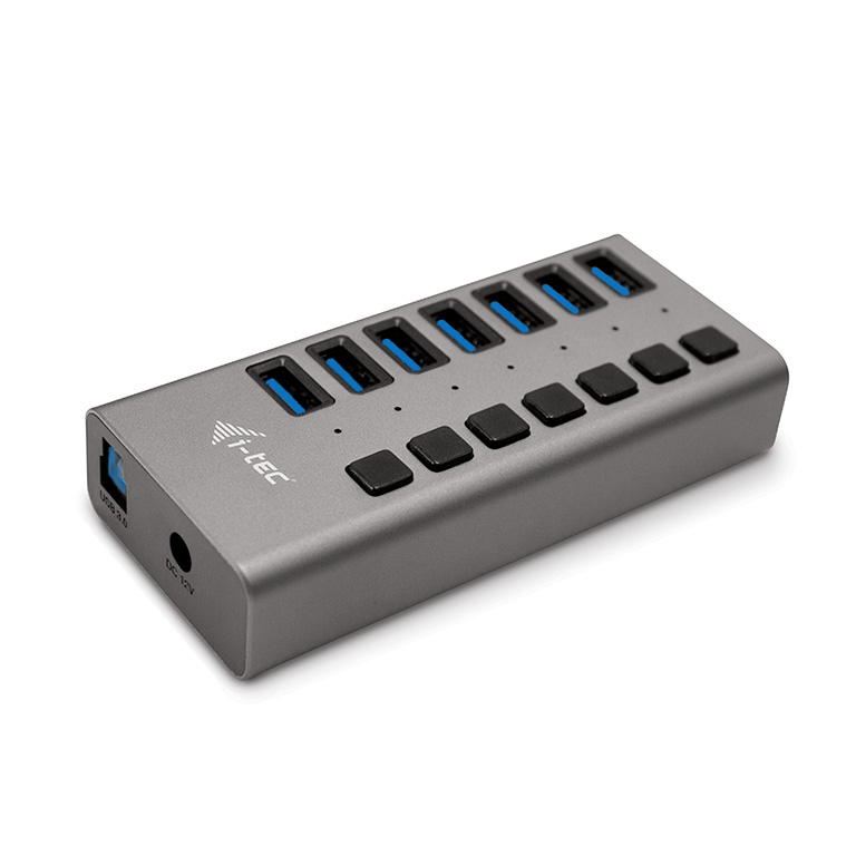 i tec USB 3.0 Charging Hub 7 Port + Power Adapter - vue 2