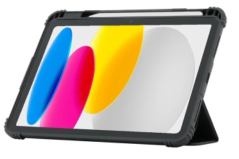 Custodia protettiva per iPad 10.9'' 10th gen con retro trasparente e angoli rinforzati