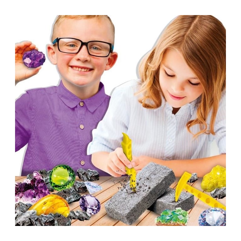 Kit Scientifique I'M A GENIUS POCKET – Découverte des Minéraux Bloc à Creuser - vue 2