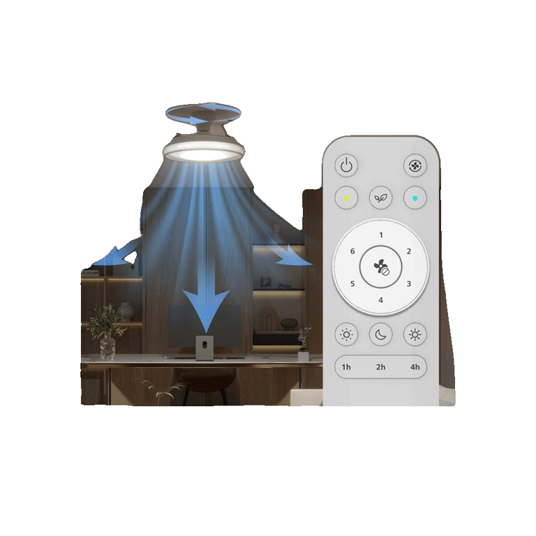 Ventilateur De Plafond Philips Bliss – Pales Rétractables, LED Intégrée, Télécommande - vue 3