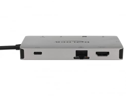 DeLOCK 87735 Docking Station cablata USB 3.2 Gen 1 (3.1 Gen 1) Tipo-C Grigio