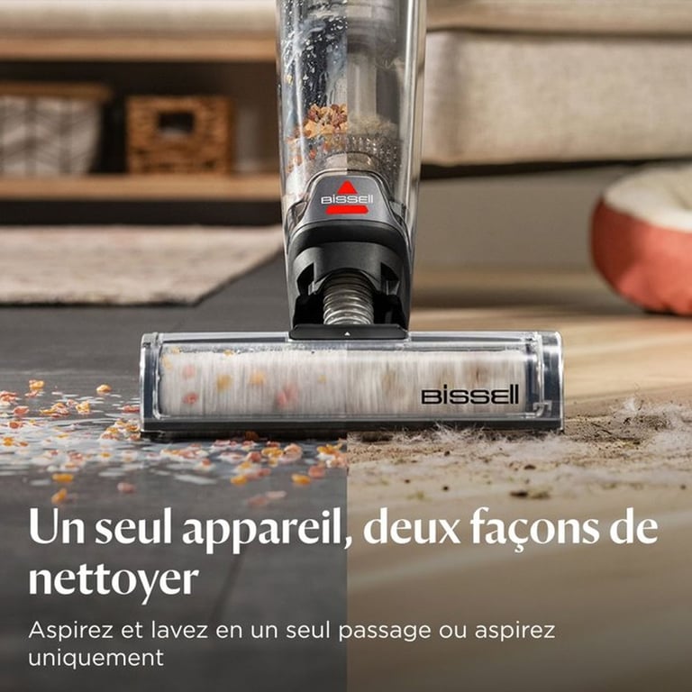 Aspirateur laveur sans fil BISSELL CrossWave OMNIFORCE Nettoyeur surfaces 2 en 1 + lavage auto nettoyage - vue 5