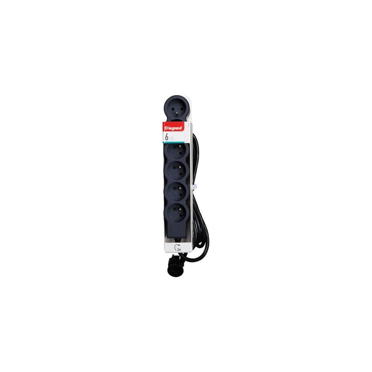 LEGRAND Multiprise FB 5x2P+T standard 3m 1mm² et - vue 2