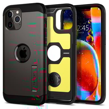 Spigen Tough Armor - iPhone 12 / 12 Pro, Gris metálico