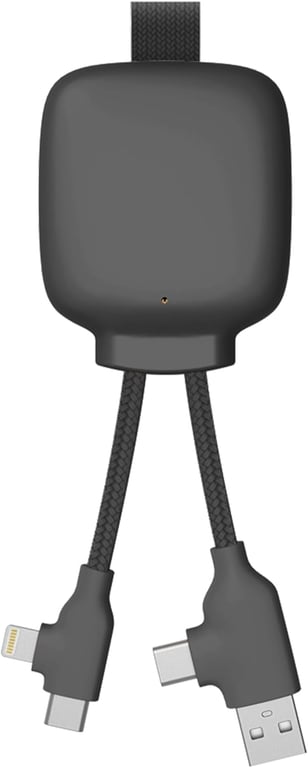 Câble Connecteurs USB 4 en 1 Chargeur Universel et Batterie Externe 3000 mAh en Plastique Recyclé Xoopar Gamma Lite Neuf - vue 7