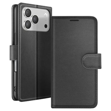 Custodia a portafoglio per iPhone 17 Pro Max con supporto e linguetta magnetica