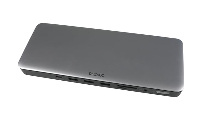 USB-C dock, triple, 2x HDMI/DP, USB-C/