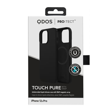 QDOS Touch Pure coque de protection pour téléphones portables 17 cm (6.7'') Housse Noir Apple iPhone 13 Pro
