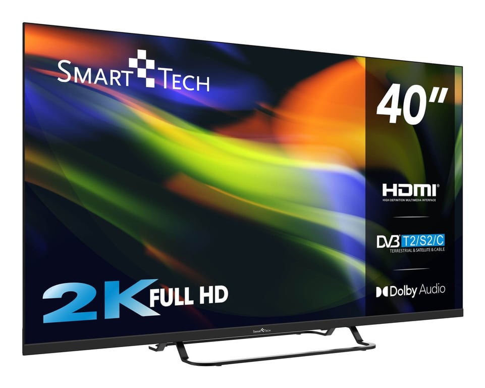 Smart Tech 40FN01V3 40 Full HD LED TV 101cm Triple Tuner Dolby Audio H.265 3xHDMI 2xUSB - vue 4
