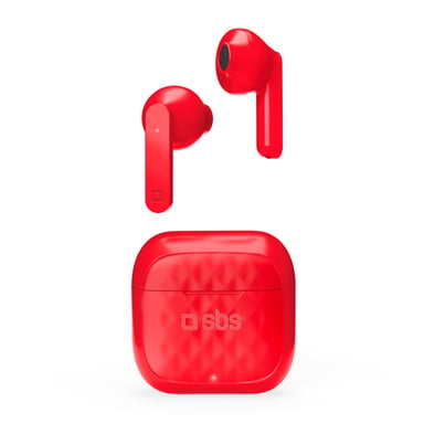 SBS TWS Air Free Auriculares estéreo inalámbricos (TWS) Auriculares para llamadas/música Soporte de carga Rojo