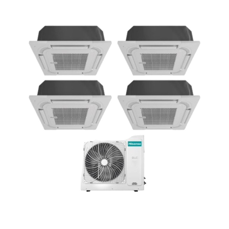 Climatiseur Hisense quadri split cassette 12000 BTU couleur non spécifiée Neuf