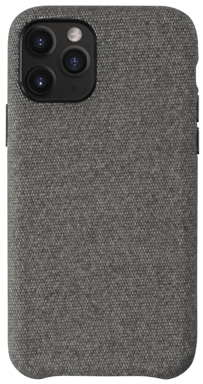 Coque en tissu pour Apple iphone 11 Pro, gris clair