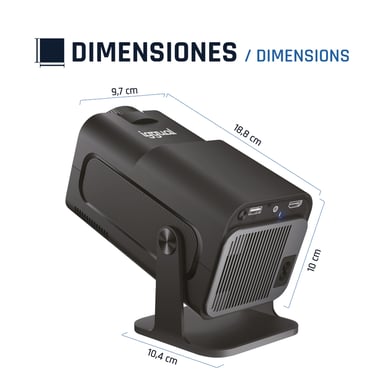 iggual MP1080p Module de projecteur 300 ANSI lumens LED 1080p (1920x1080) Noir