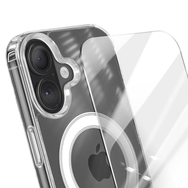 4smarts Funda MagSafe para iPhone Serie 17 Pack Premium con Vidrio Templado 9H Transparente